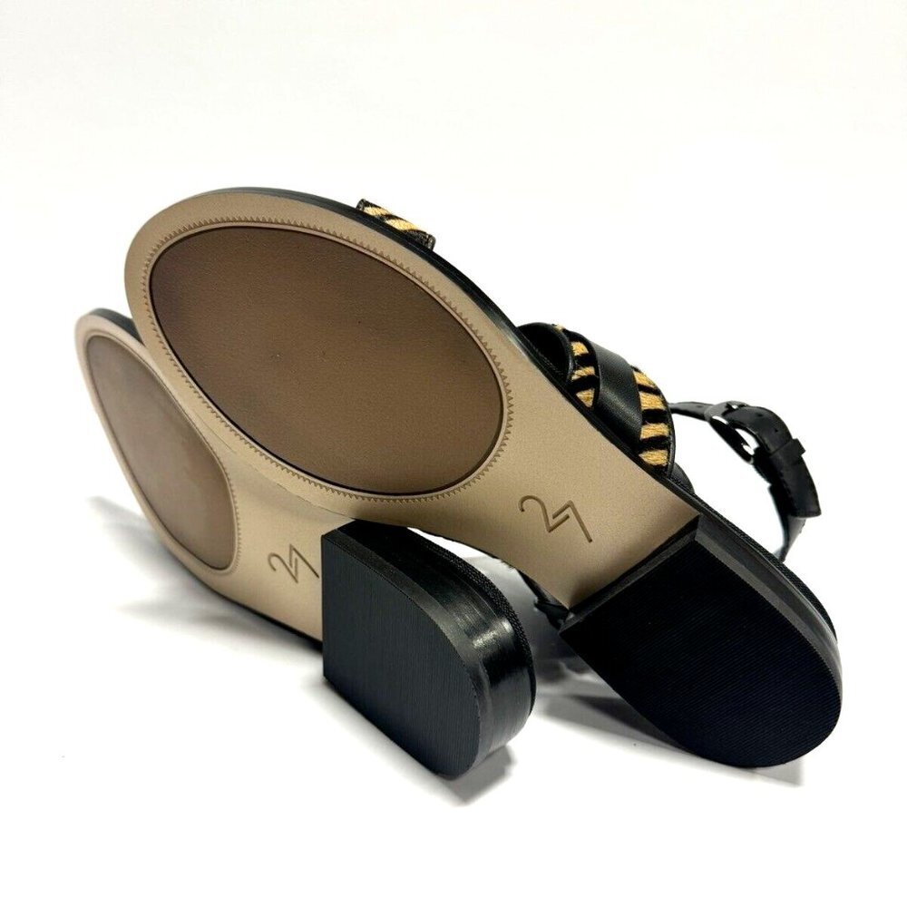 Naturalizer Womens Elva Sandal Black Zebra Size 7.5Narrow - Picture 5 of 6